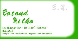 botond milko business card
